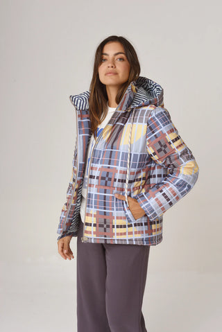 Puffer Guernica Tartán Celeste