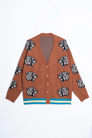 Cardigan Block Tiger