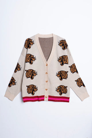 Cardigan Block Tiger