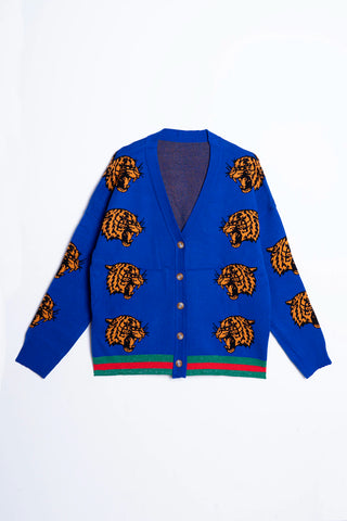 Cardigan Block Tiger