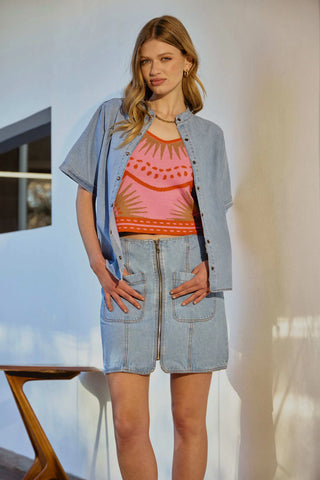 Camisa bordada Maison