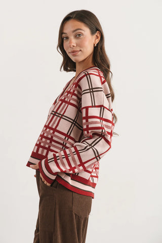 Sweater ROLAND Bordo