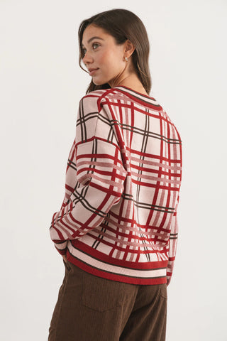 Sweater ROLAND Bordo