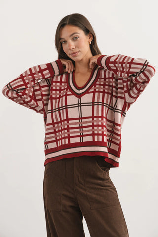 Sweater ROLAND Bordo