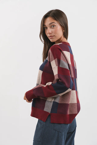 Sweater JOSEPHINE Bordo