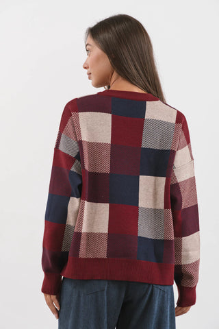Sweater JOSEPHINE Bordo