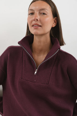Sweater MITCHELL Bordo