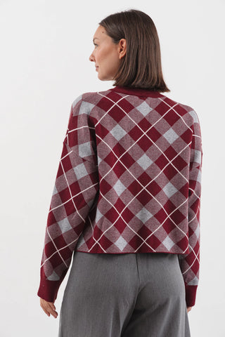 Sweater DIAMOND Bordo