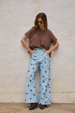 Pantalón ZOE - Celeste