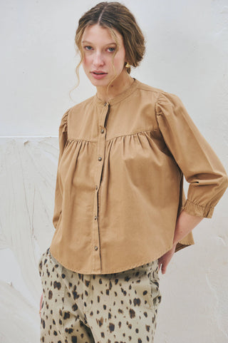 Camisa Valery en Gabardina - blanco