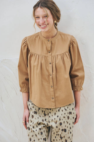 Camisa Valery en Gabardina - Negro