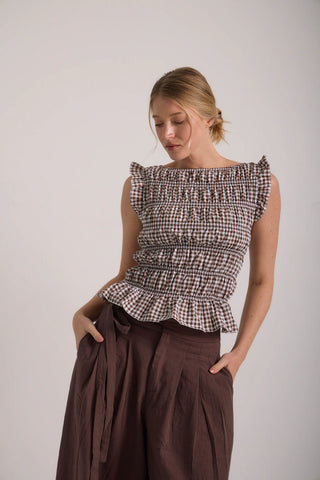 Blusa Meli - Chocolate