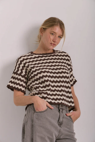 Remera Katy - Choco/Crudo
